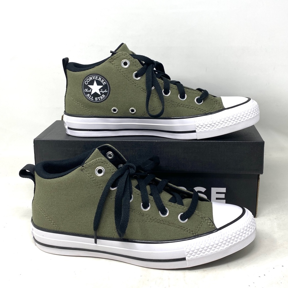 Converse Chuck Taylor Malden Street Mid Khaki Women Kid Size Shoe Canvas A05396F - Picture 7 of 9